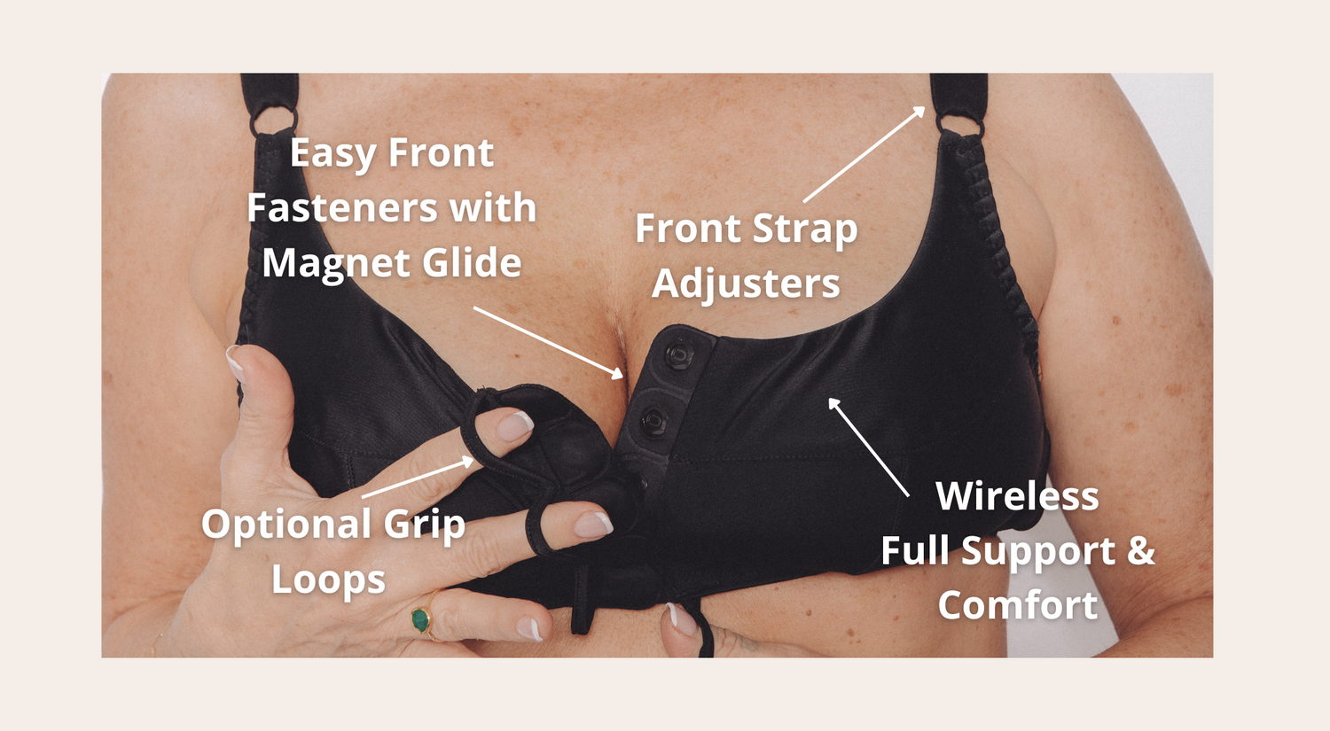 Front-Closure Bra for Seniors How it Works
