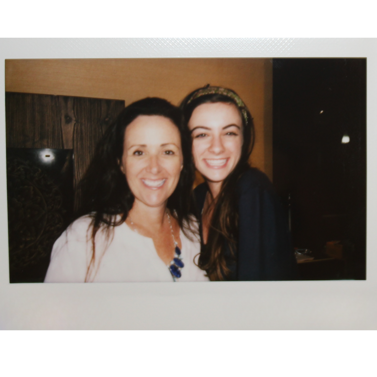 Founder Emma Butler of adaptive intimates brand and her mom in a polaroid