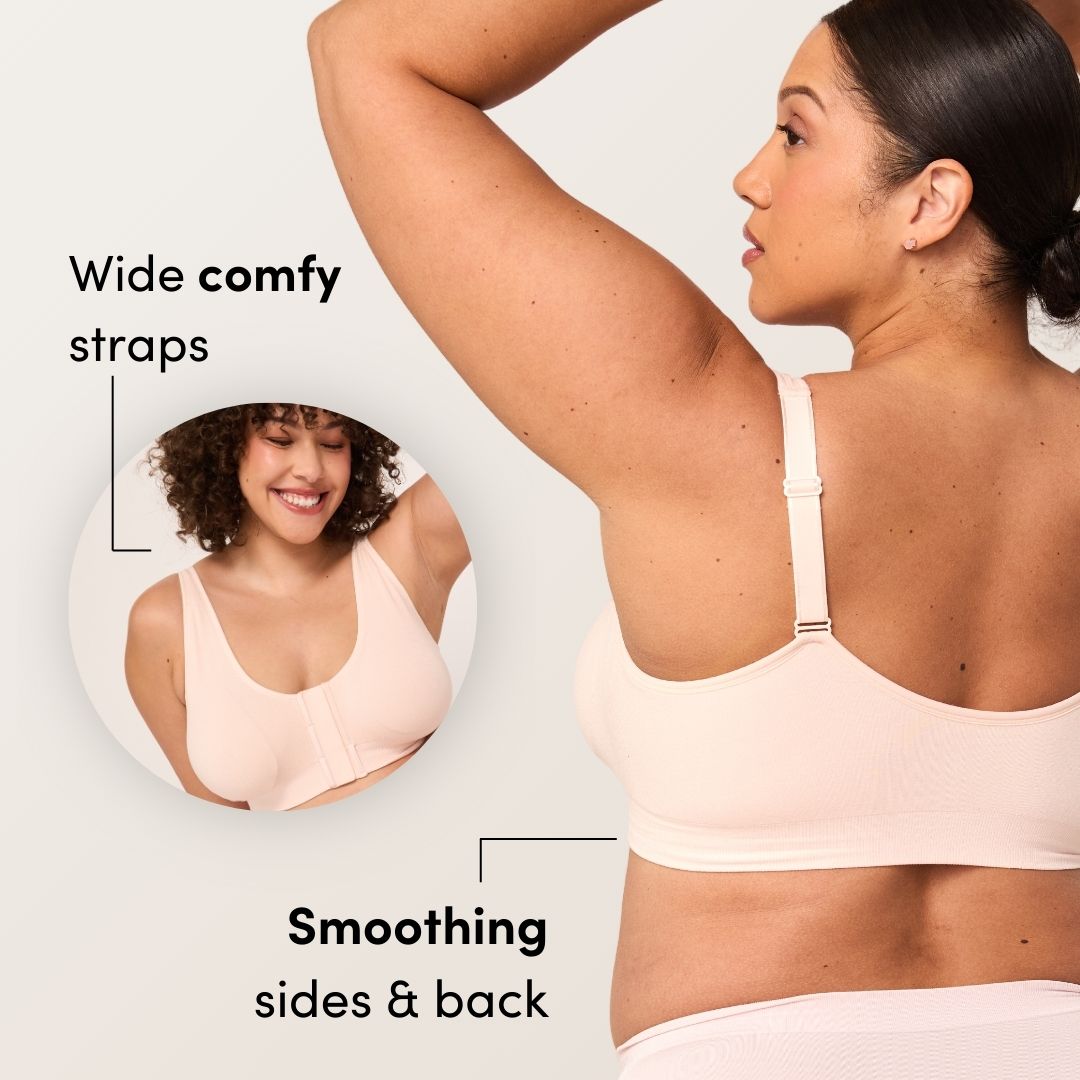 front closure wireless bra liberare - black